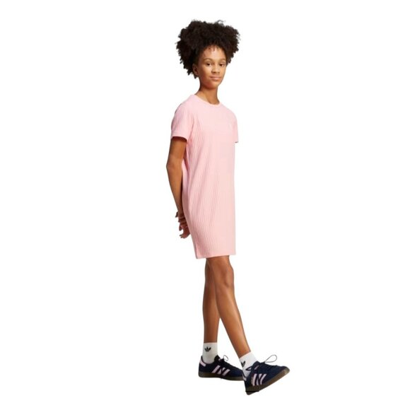 ADIDAS Girls Pink Ribbed Dress Size Large NEW NWT - Picture 2 of 3
